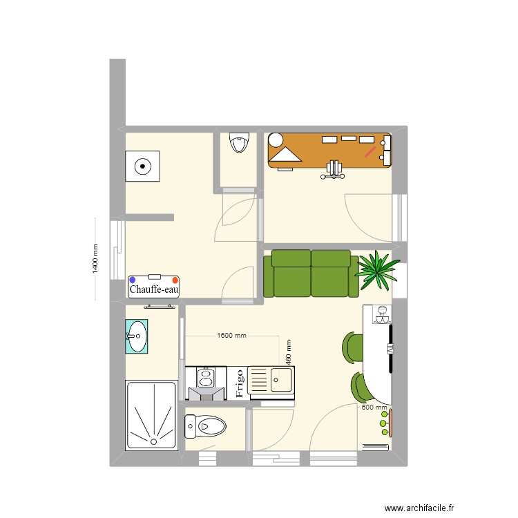garage roulotte 2. Plan de 0 pièce et 0 m2