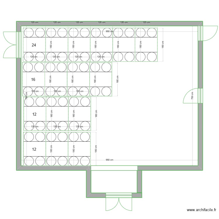 SALLE DES FETES. Plan de 0 pièce et 0 m2