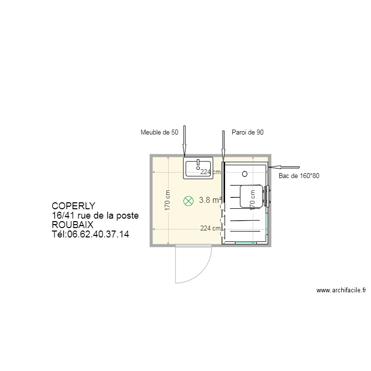 LMH Coperly Logt 41 ROUBAIX. Plan de 0 pièce et 0 m2