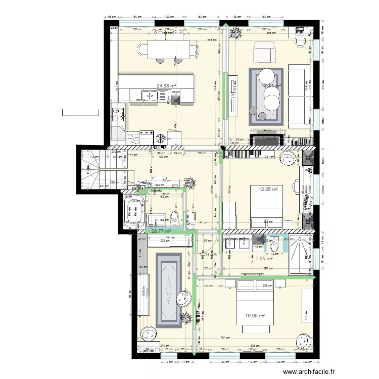 Plan projet am&eacute;nagement V3. Plan de 