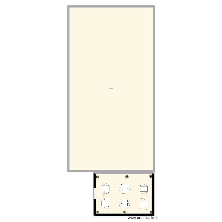 terrasse2 . Plan de 3 pièces et 386 m2