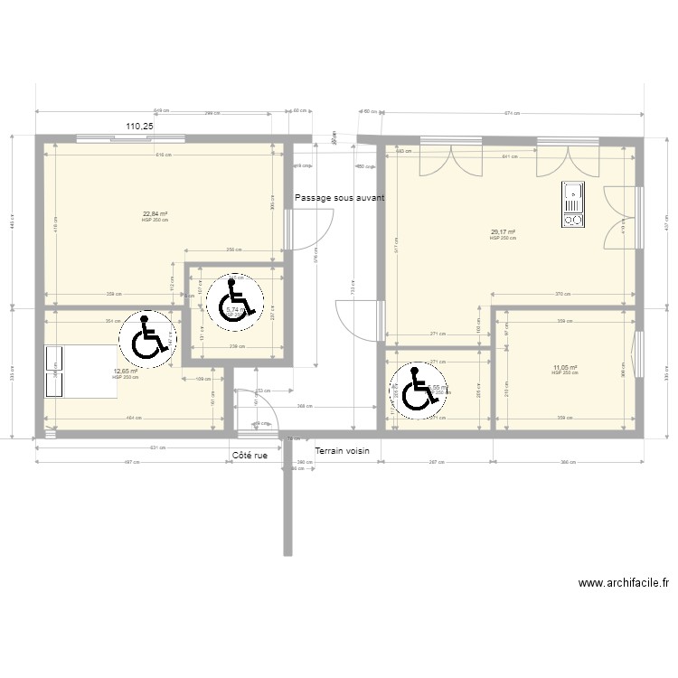 Yl 1 1. Plan de 7 pièces et 120 m2