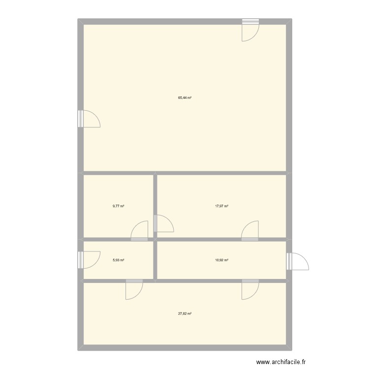 EFAN C0. Plan de 6 pièces et 138 m2