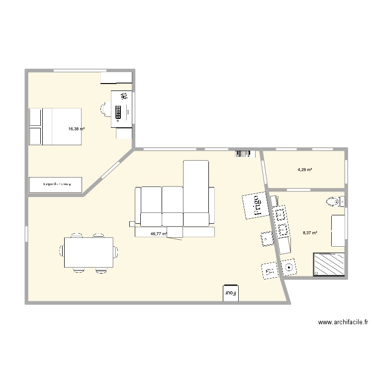 APTO. Plan de 0 pièce et 0 m2