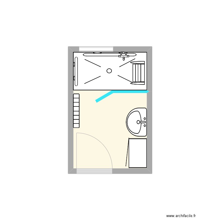 GILET Pierre 2. Plan de 1 pièce et 4 m2