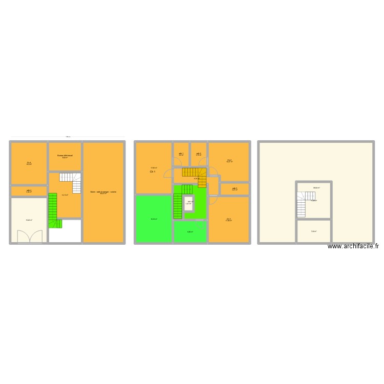 Hambursin. Plan de 20 pièces et 302 m2