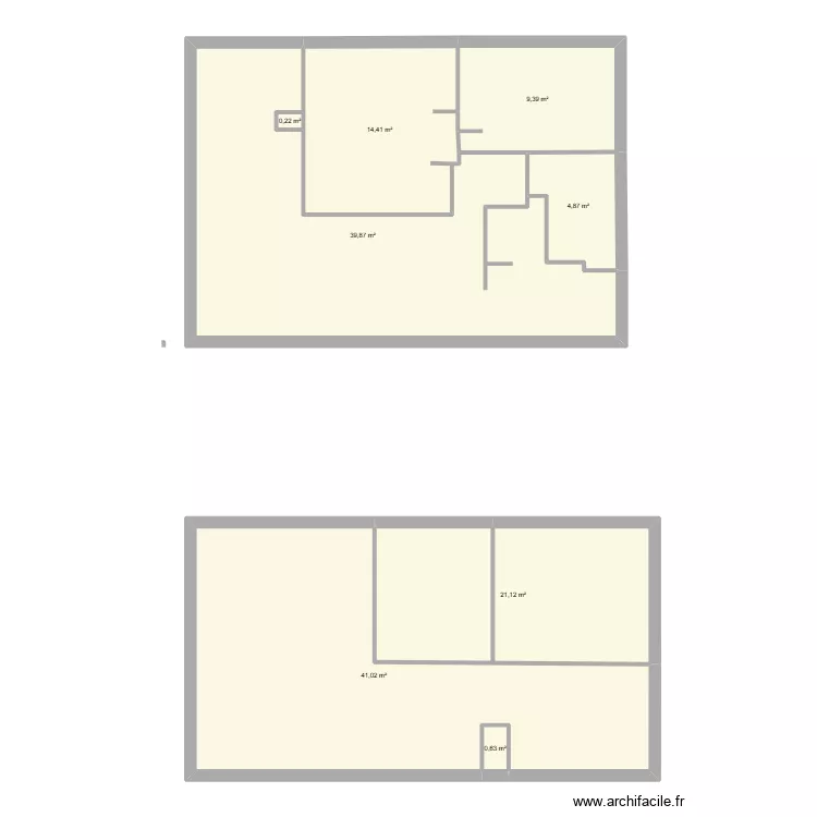 le faubourg. Plan de 8  et 132 m²