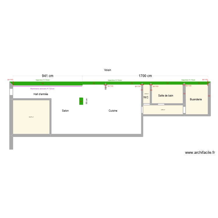 VALENTI HAININ. Plan de 0 pièce et 0 m2