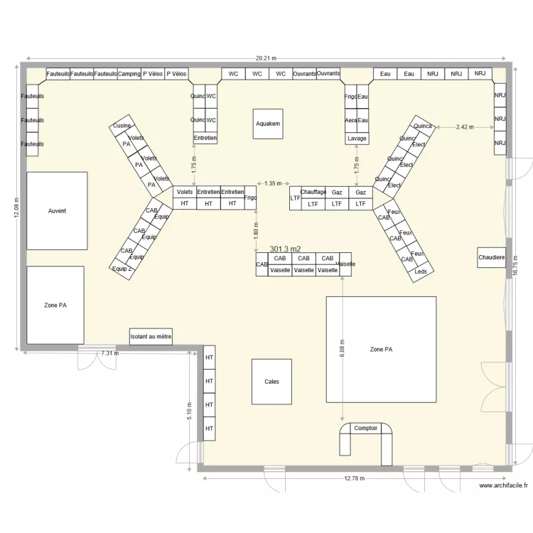 Lannion V1. Plan de 