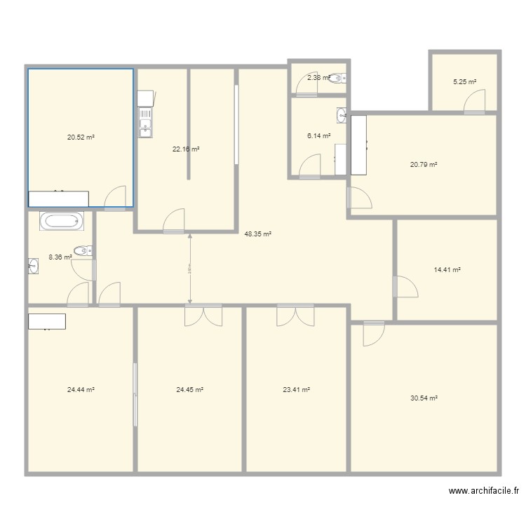 NVX BUREAUX 1. Plan de 0 pièce et 0 m2