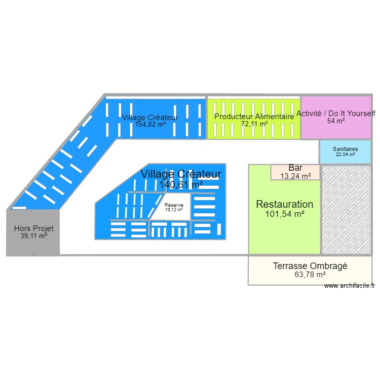 Projet Hall. Plan de 0 pièce et 0 m2