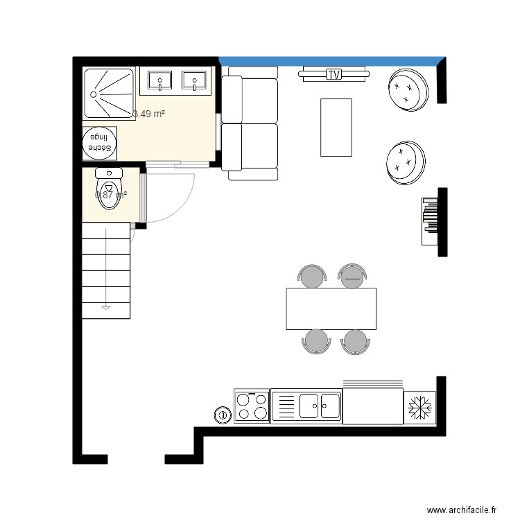 plan 1. Plan de 0 pièce et 0 m2