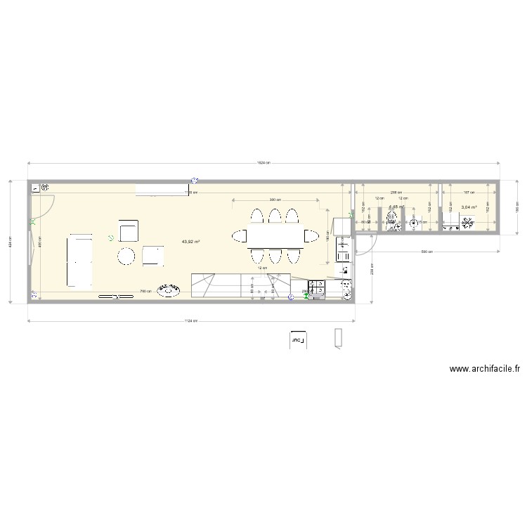 Grenade projet. Plan de 0 pièce et 0 m2