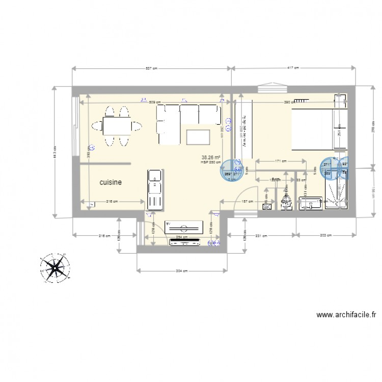 MAURAND CESARI. Plan de 0 pièce et 0 m2