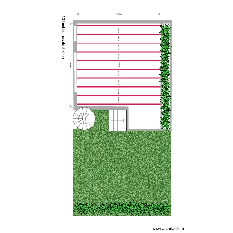 Terrasse. Plan de Terrasse. Plan de