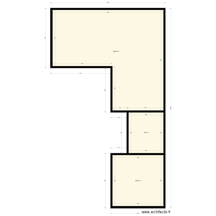 laniscourt2. Plan de 3 pièces et 162 m2