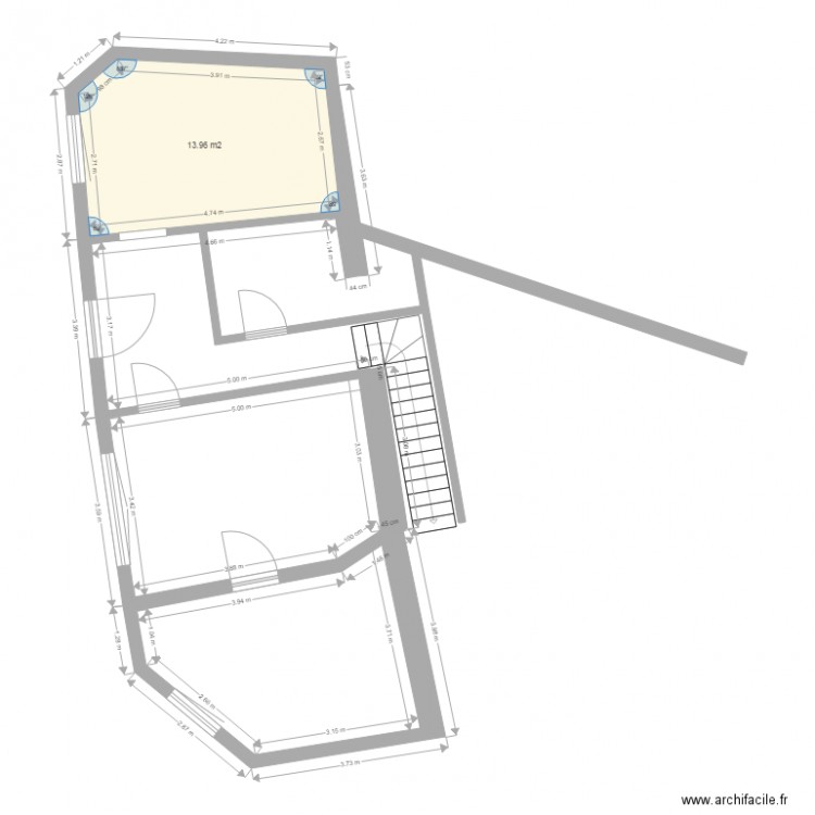 rdc vrai cote. Plan de 0 pièce et 0 m2