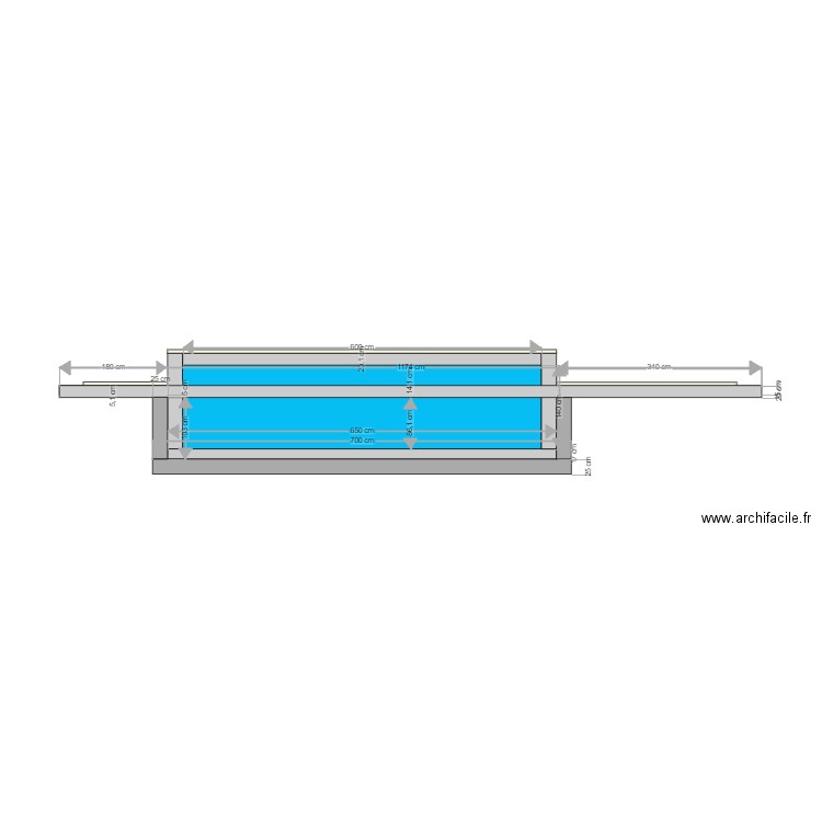 COUPE PISCINE V7 DALLE. Plan de 0 pièce et 0 m2