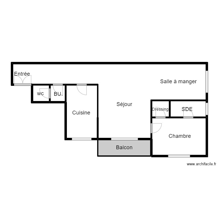 renaud 0906. Plan de 8 pièces et 92 m2