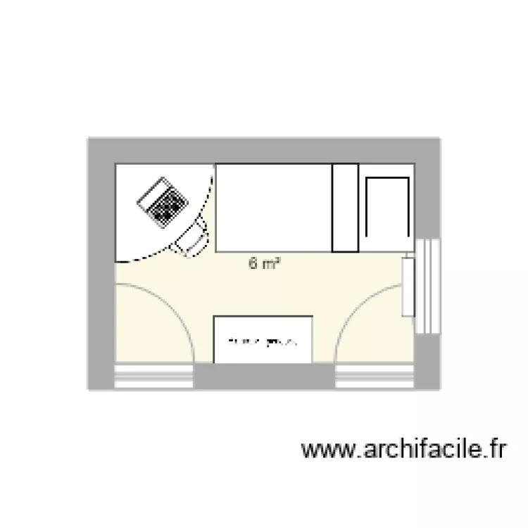 chambre. Plan de 