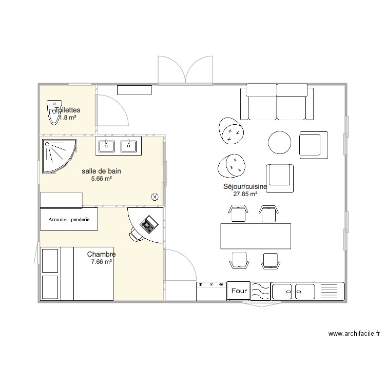 Appartement. Plan de 0 pièce et 0 m2