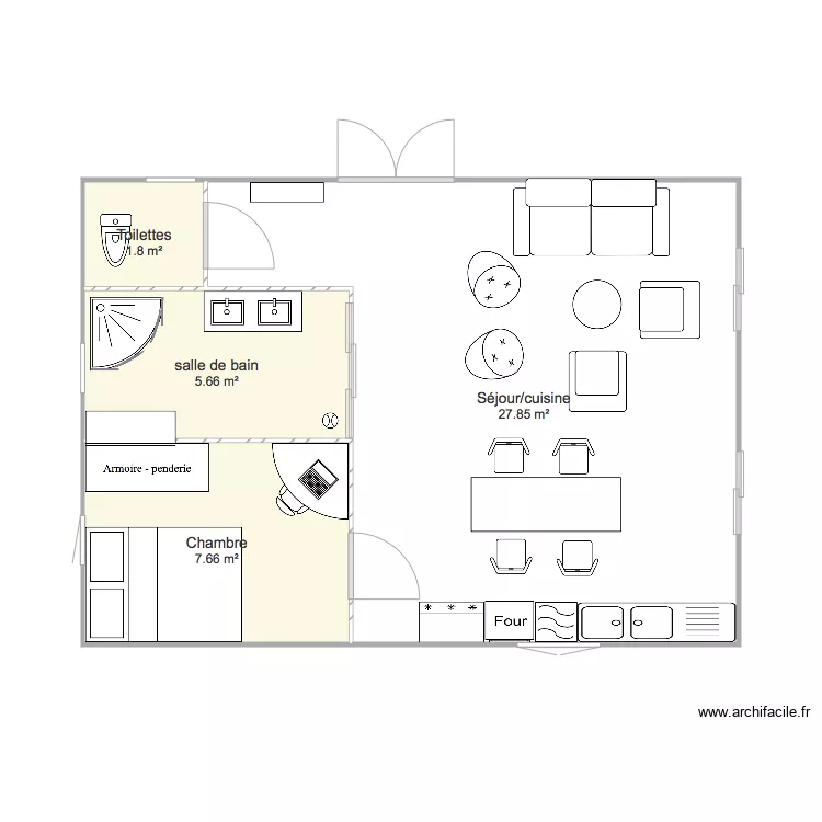 Appartement. Plan de 