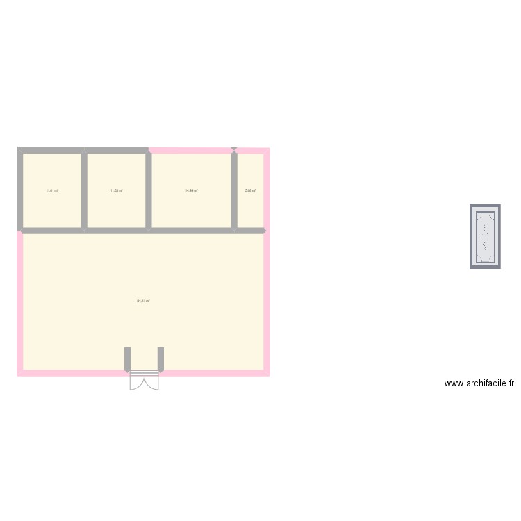 coquette house slayyy.. Plan de 5 pièces et 124 m2