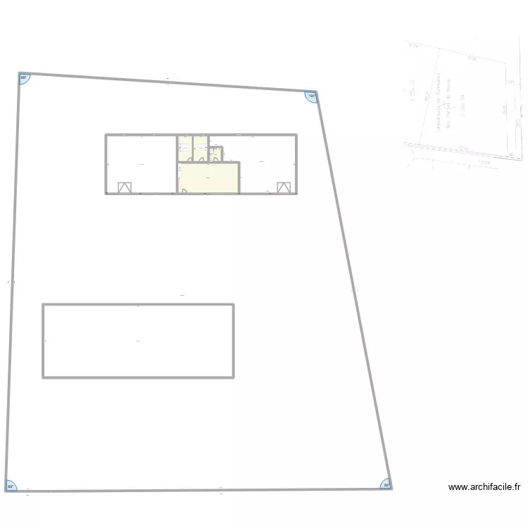 terrain maison 2. Plan de 8 pièces et 5882 m²