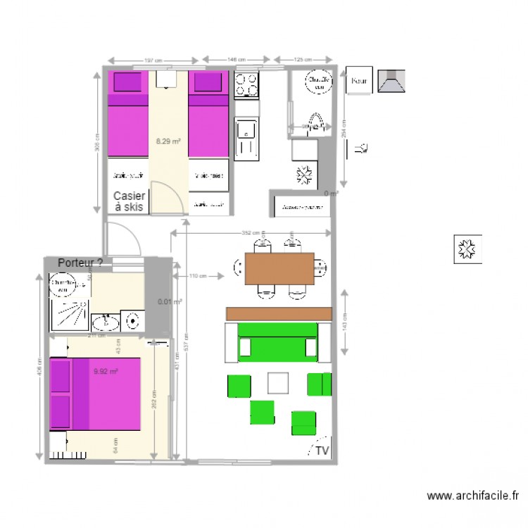 Chamrousse plan 15. Plan de 0 pièce et 0 m2