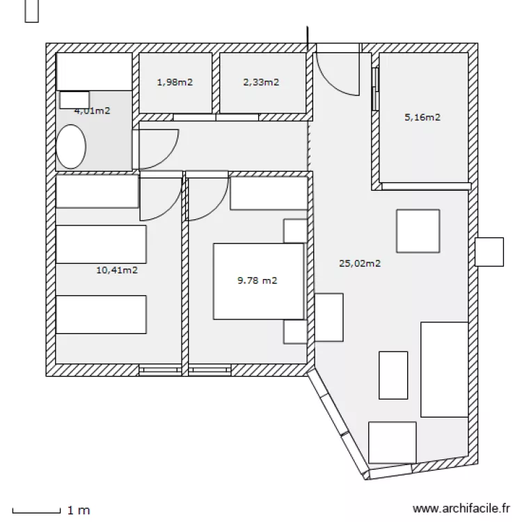 roses apt2 surfaces. Plan de 