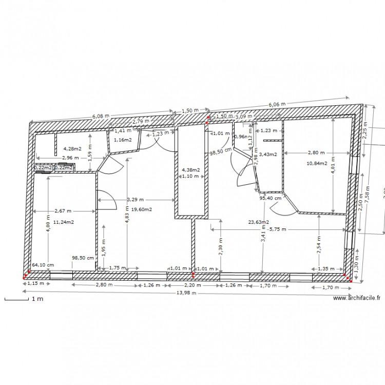 1 etage. Plan de 0 pièce et 0 m2