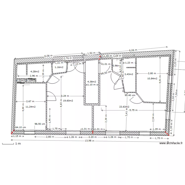1 etage. Plan de 1 etage. Plan de