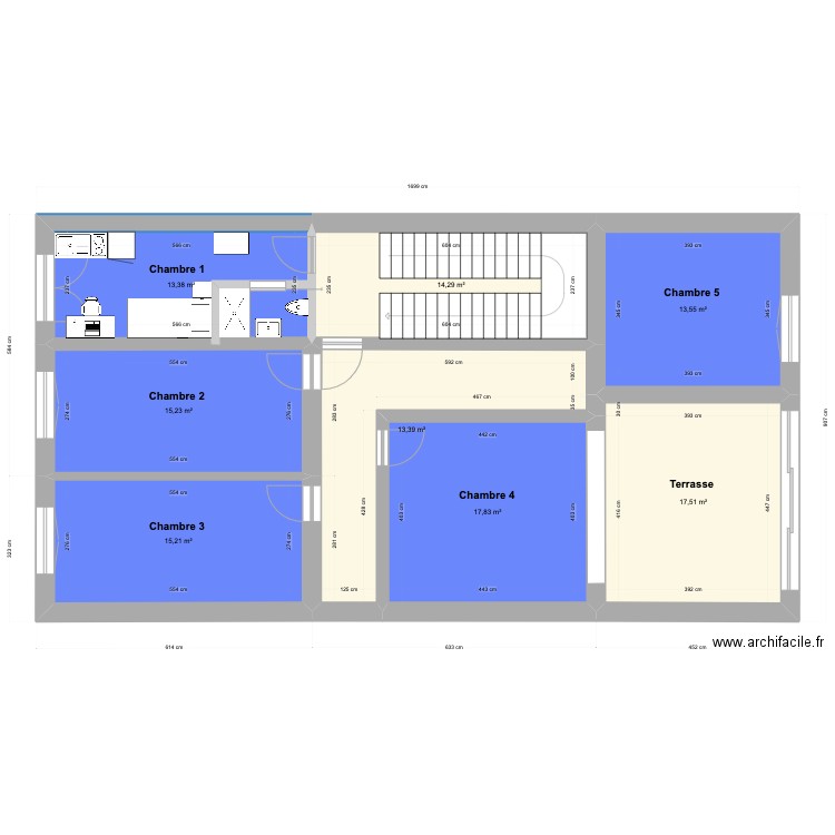 Salzinnes v3. Plan de 40 pièces et 537 m2