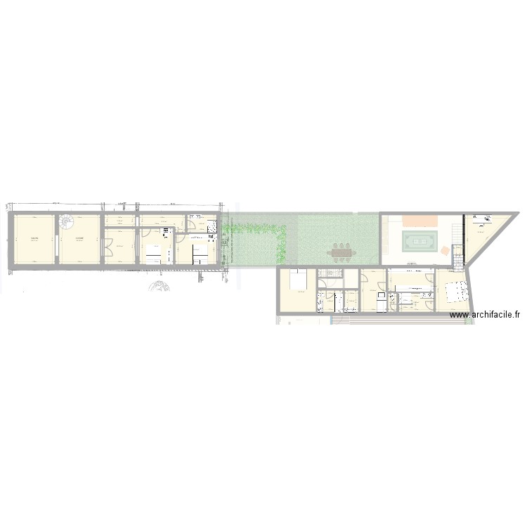 Plan TOTAL trois ponts - 1 unité 2/08. Plan de 0 pièce et 0 m2