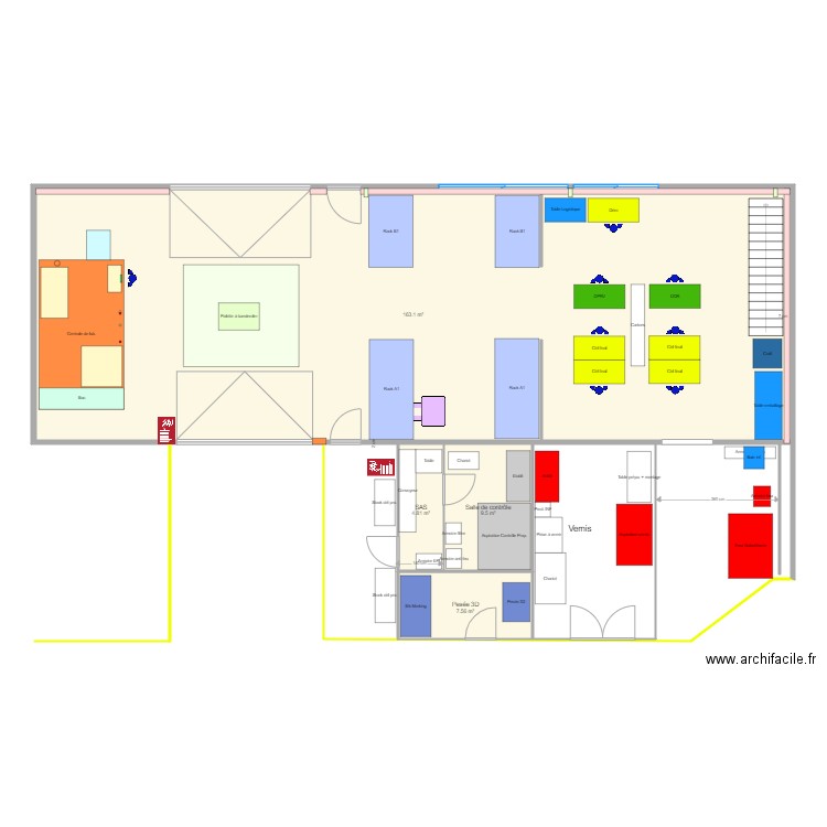 Implantation Zone contrôle FUTURE v2. Plan de 0 pièce et 0 m2