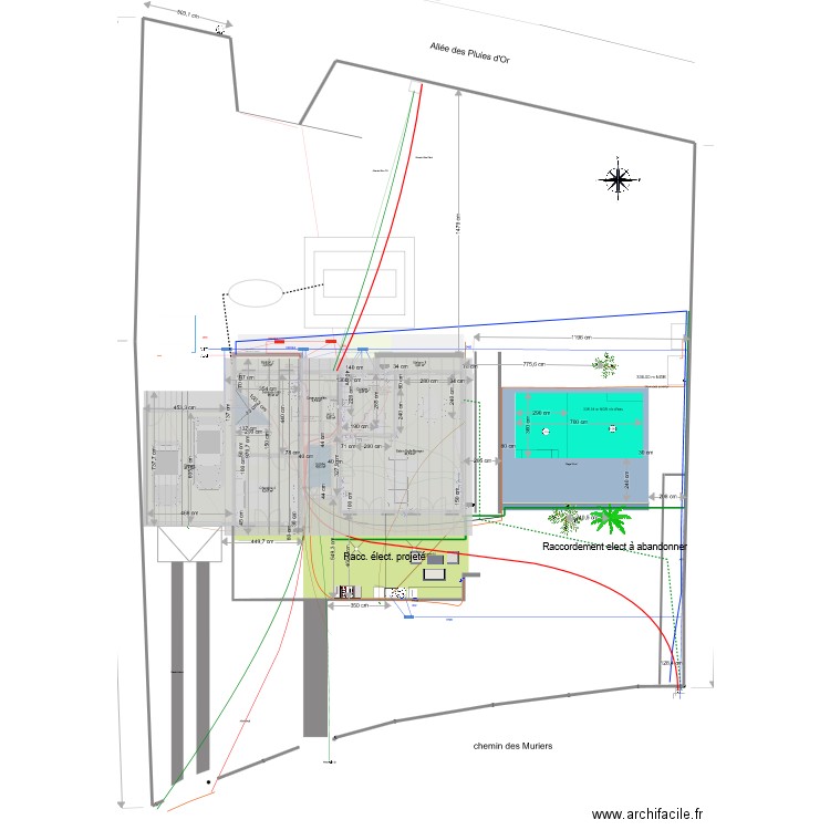 Inversion RDC. Plan de 24 pièces et 255 m2