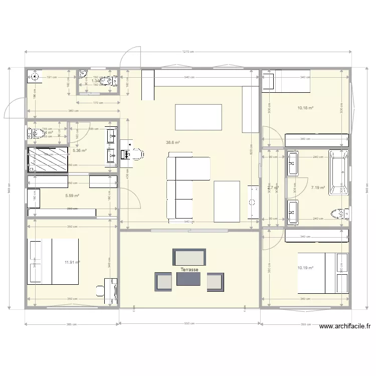 PLAN MAISON 2 AMENAGEMENT. Plan de 