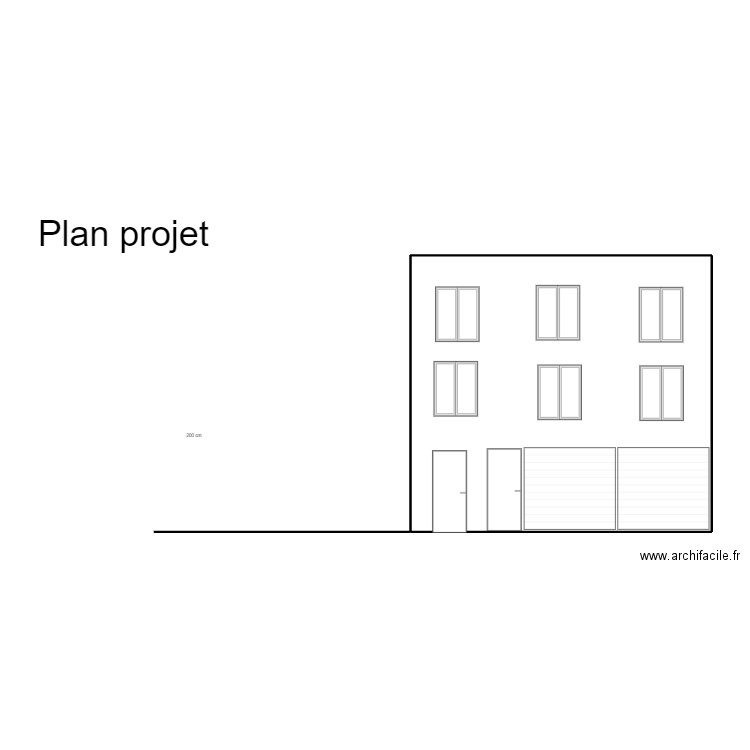 DP3 plan de coupe projet jean jaures. Plan de 1 pièce et 57 m2