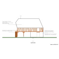 plan façade et toiture nord ouest