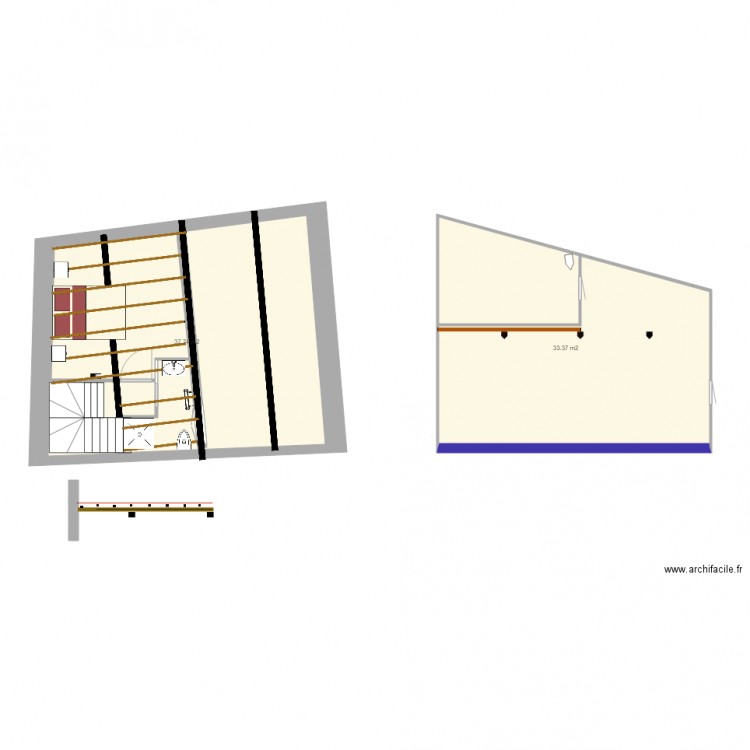 etage. Plan de 0 pièce et 0 m2