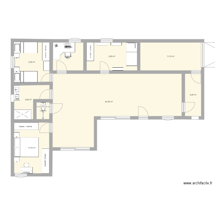 plan bichon 2022. Plan de 0 pièce et 0 m2