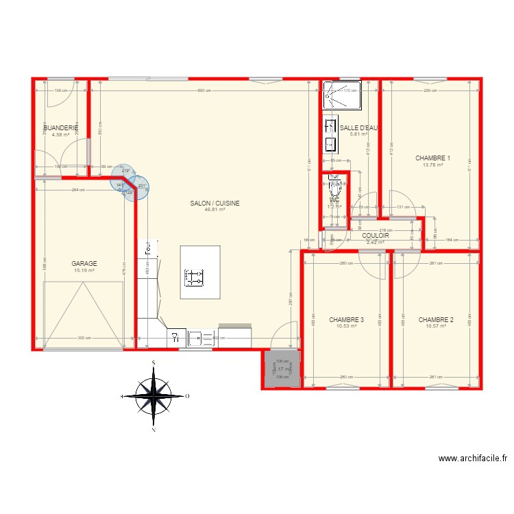 BI 3455. Plan de 0 pièce et 0 m2