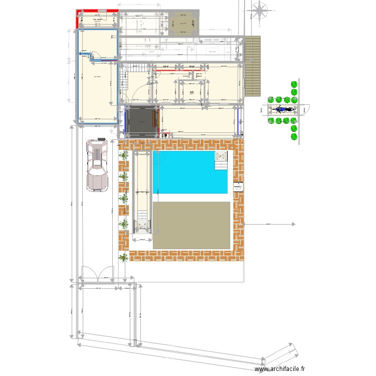 RdC Capbreton. Plan de 0 pièce et 0 m2