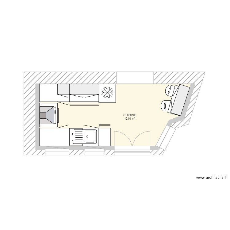 meubles cuisine V2. Plan de 0 pièce et 0 m2