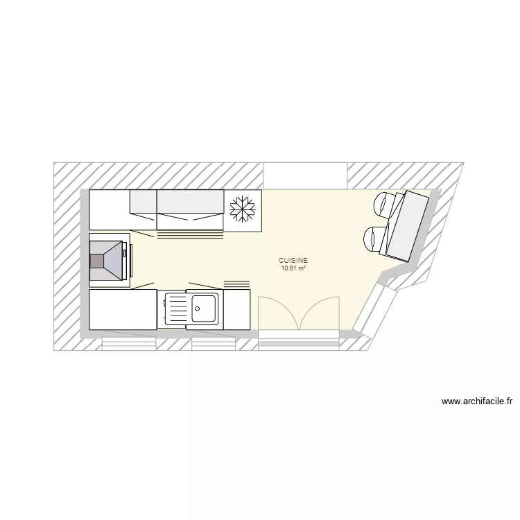 meubles cuisine V2. Plan de meubles cuisine V2. Plan de