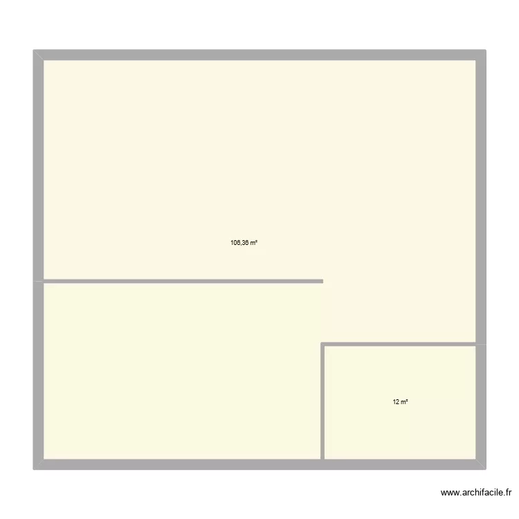 plan maison. Plan de 2 Pièces et 118 m² plan maison. Plan de 2 Pièces et 118 m²