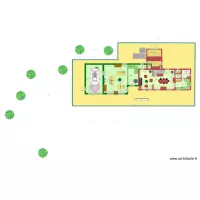 PLAN  SALON GARAGE RDC ET GRENIER ETAGE 4