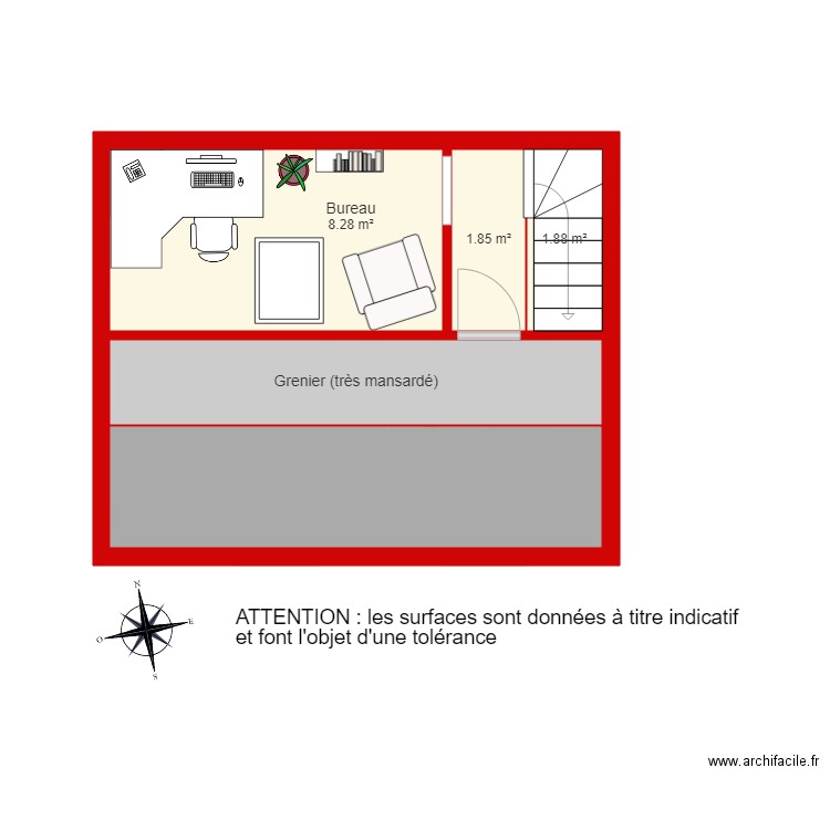 BI2154 étage 2. Plan de 0 pièce et 0 m2