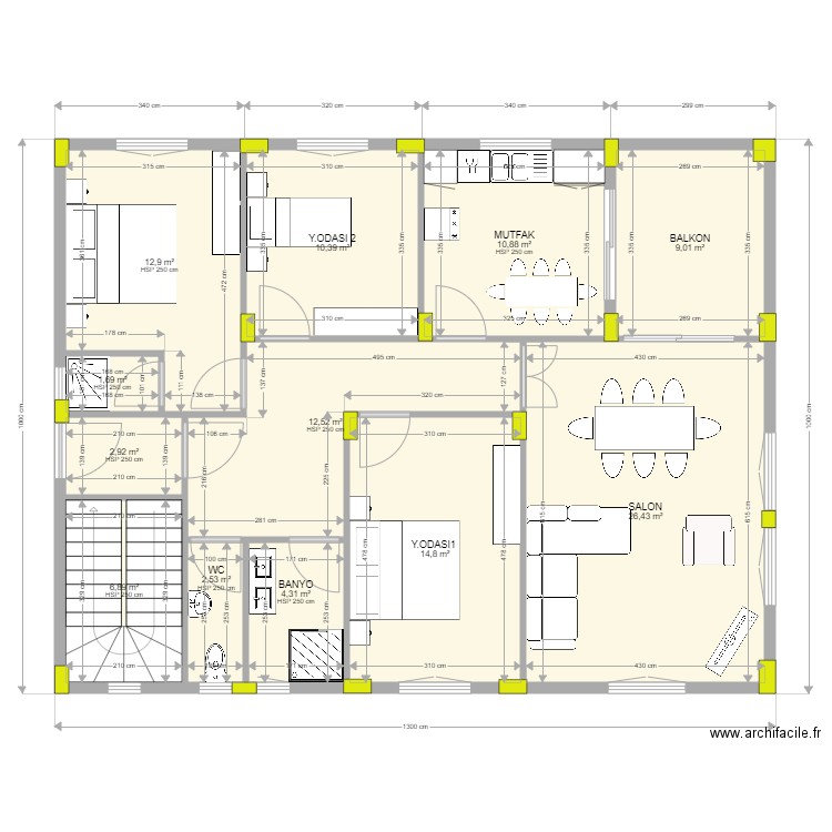 murat1. Plan de 0 pièce et 0 m2