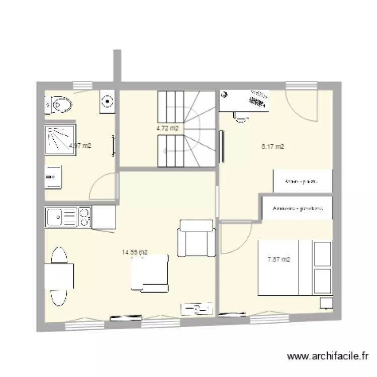 appart 2 complet. Plan de 